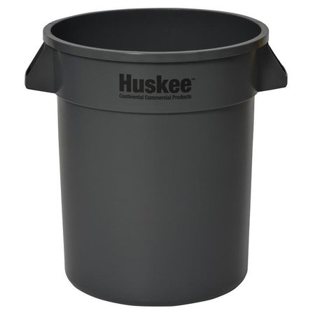 CONTINENTAL COMMERCIAL PRODUCTS Trash Receptacle, 20 gal Capacity, Plastic, Gray 2000GY